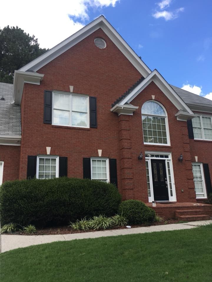 Newly painted home exterior