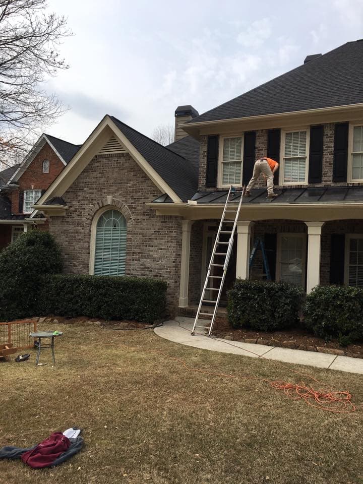 Before exterior painting