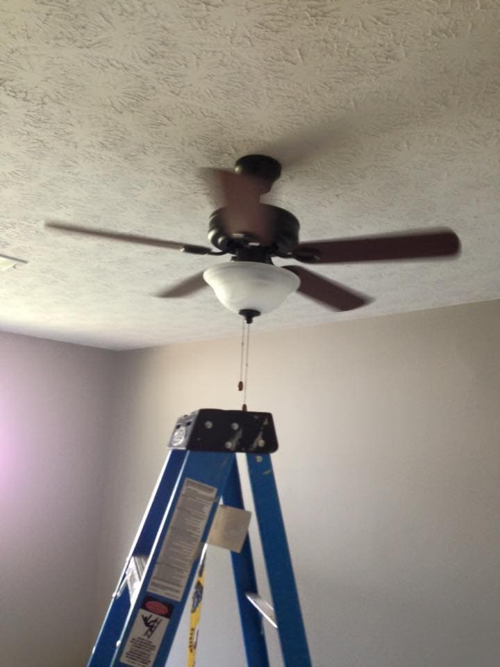 Installation of new ceiling fan