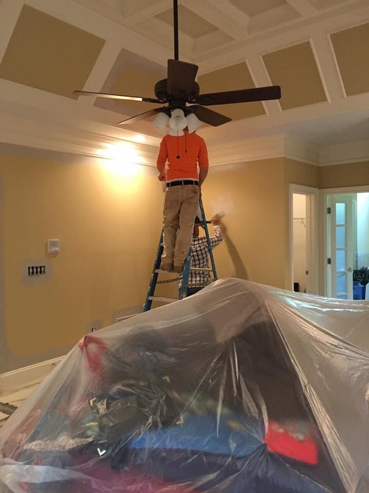 Final results of interior painting project