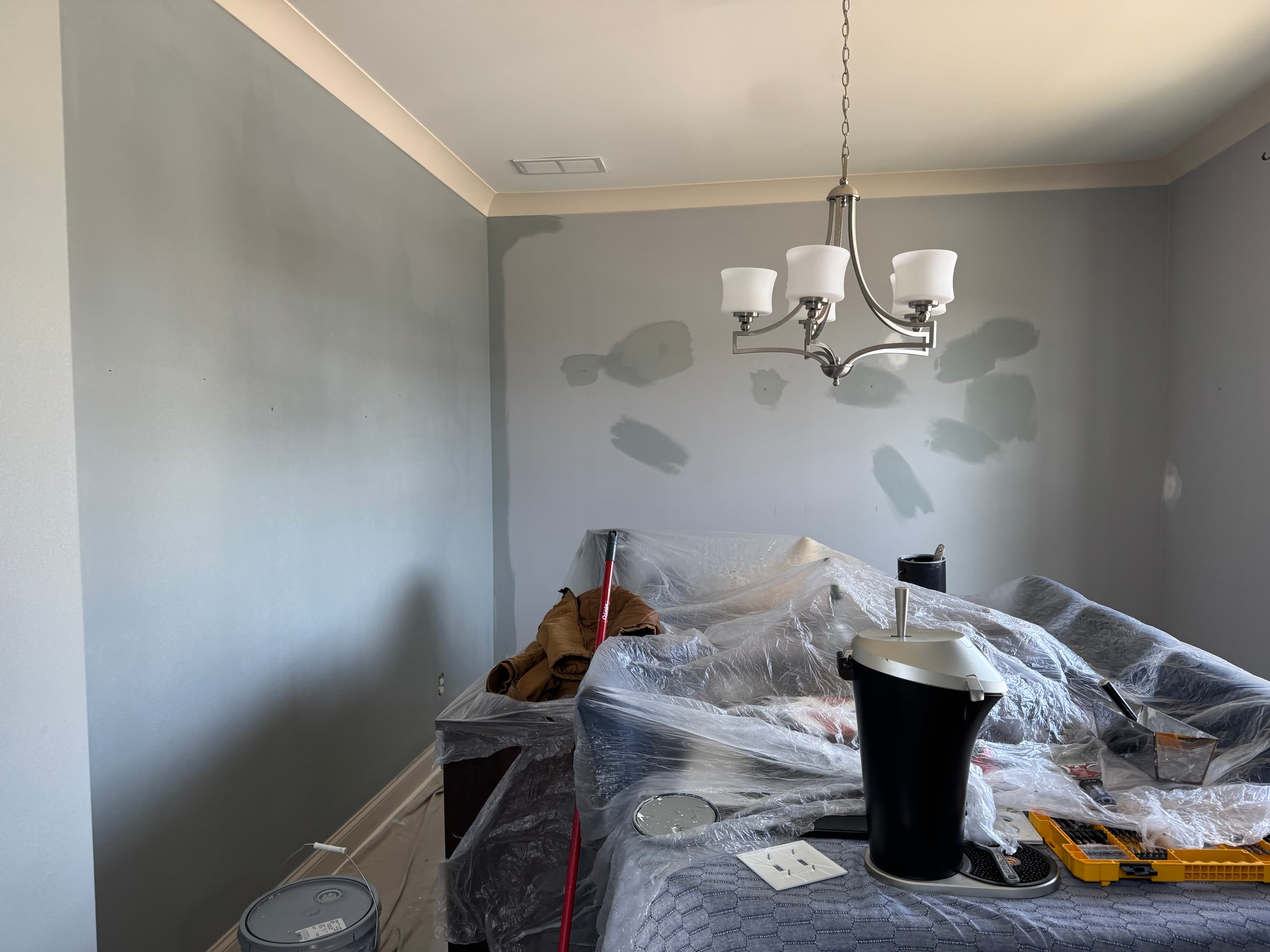 Final results of interior painting project