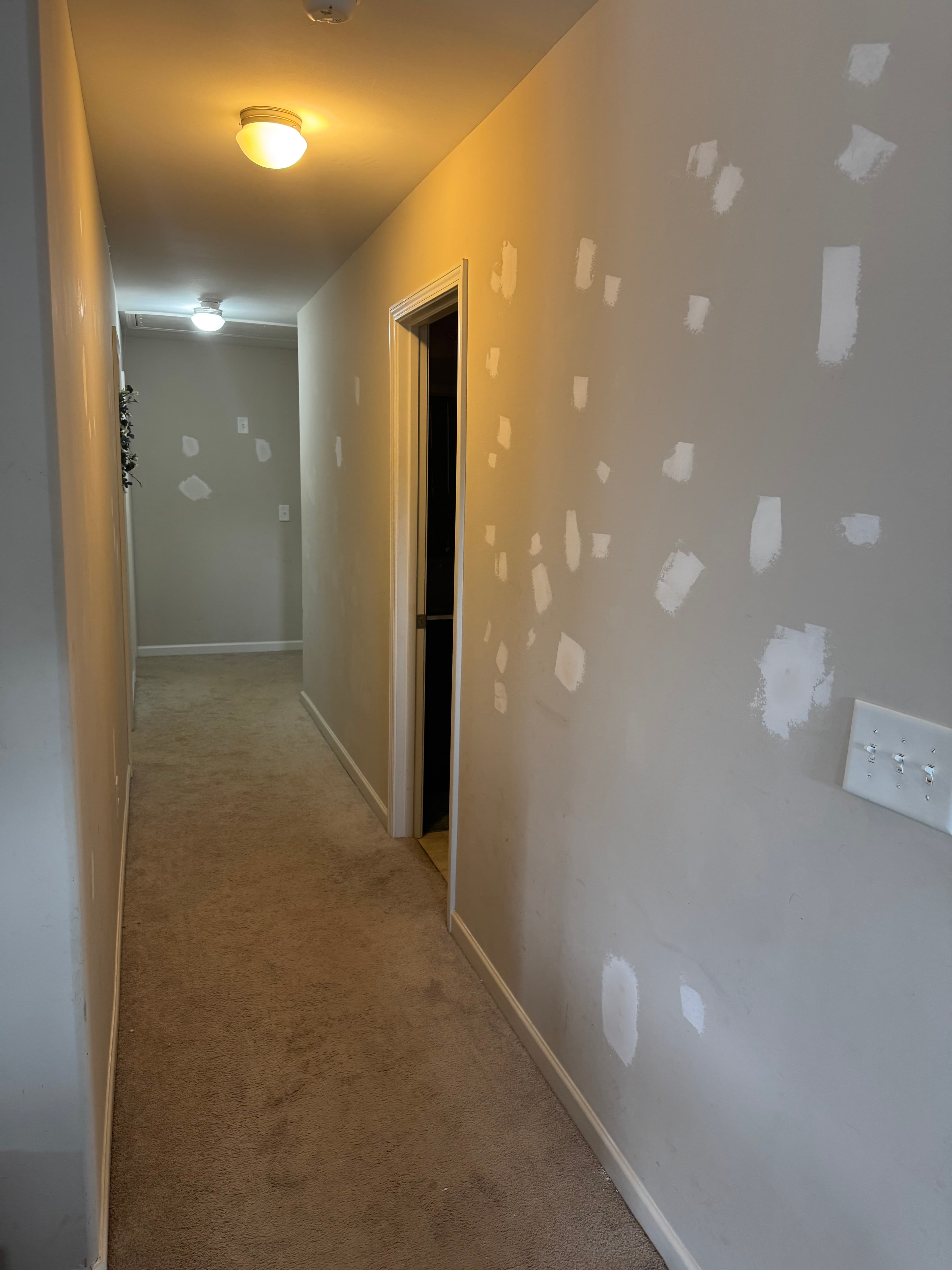 Final results of interior painting project