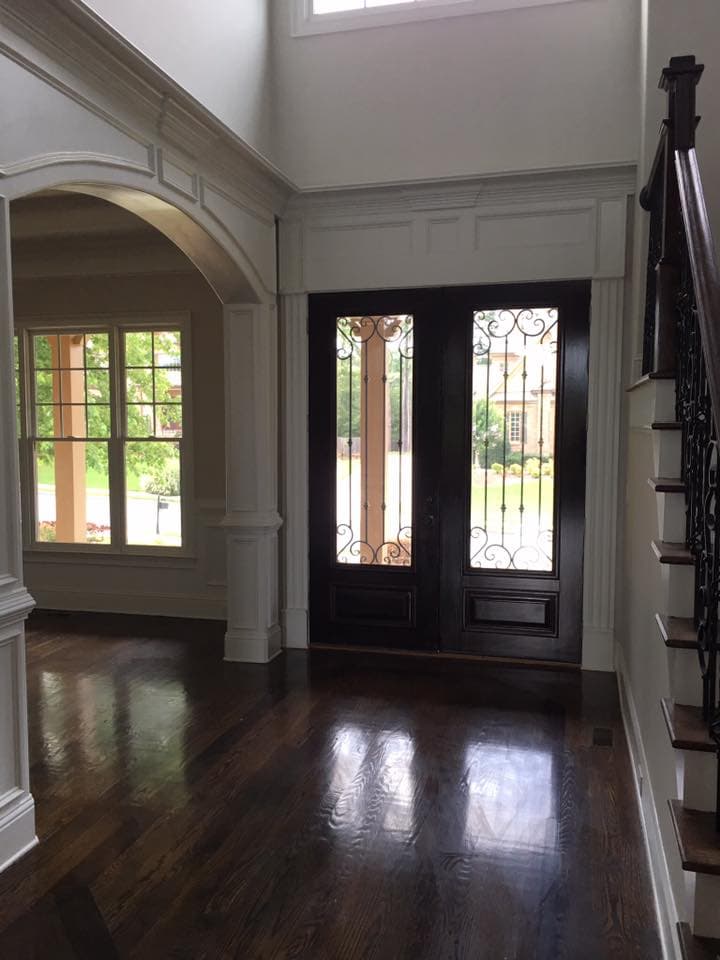 Interior painted entryway